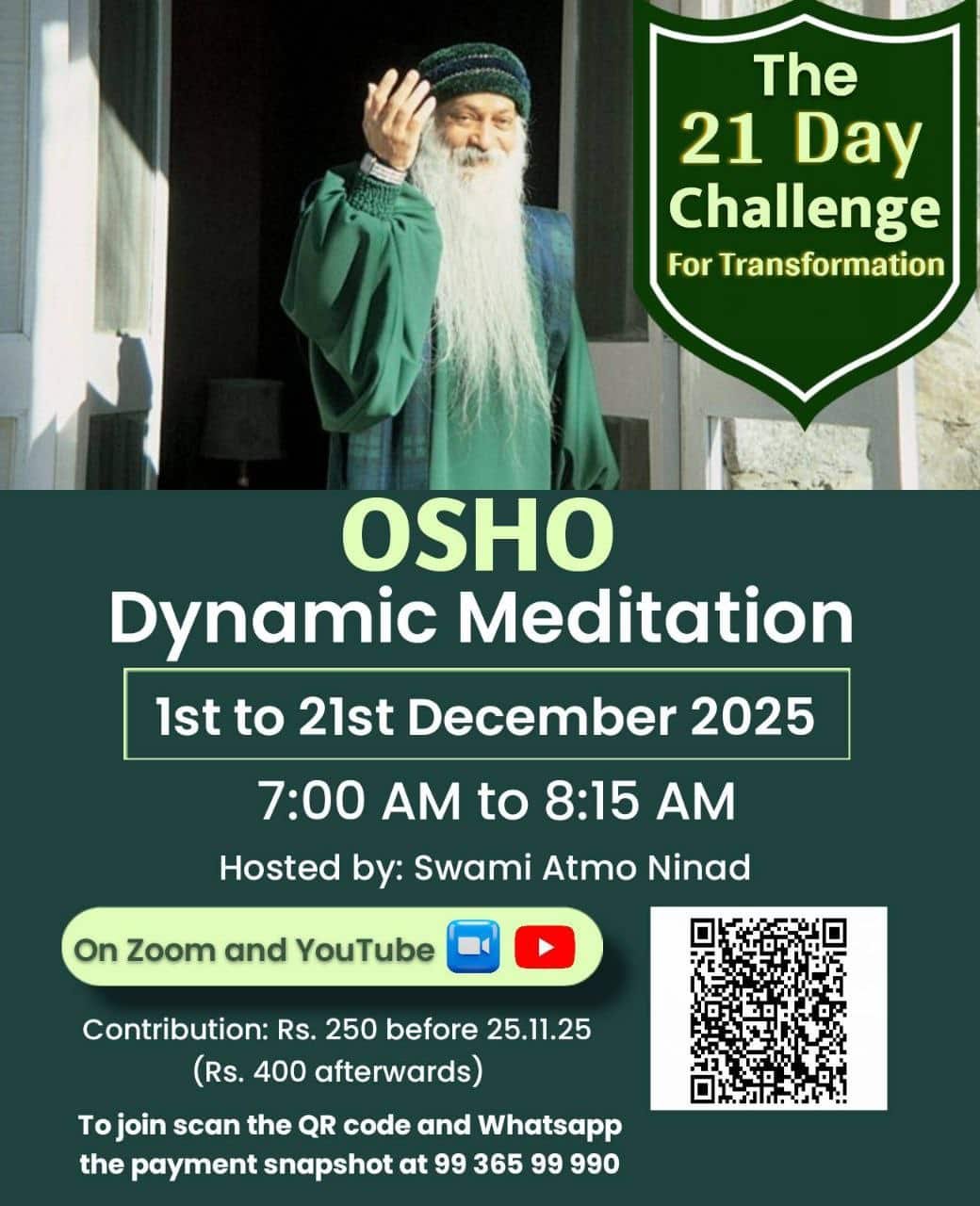 1. Osho Dynamic Meditation Ad flyer-new